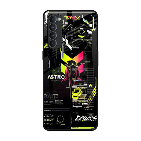 Astro Glitch Oppo Reno4 Pro Glass Back Cover Online