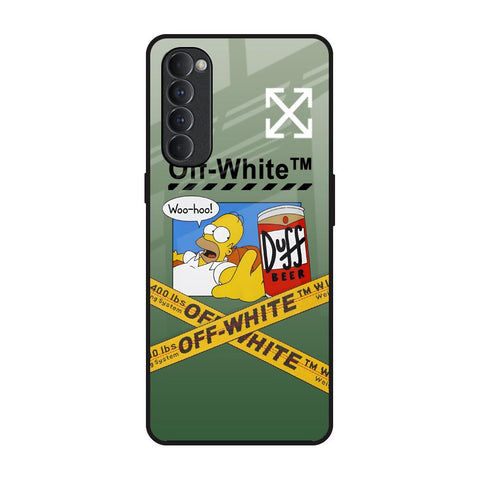 Duff Beer Oppo Reno4 Pro Glass Back Cover Online