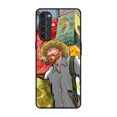 Loving Vincent Oppo Reno4 Pro Glass Back Cover Online