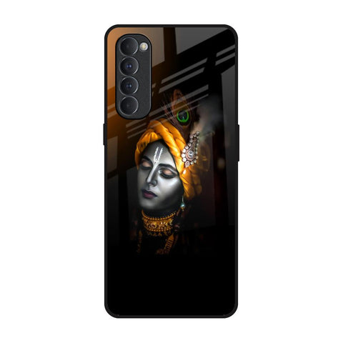 Ombre Krishna Oppo Reno4 Pro Glass Back Cover Online