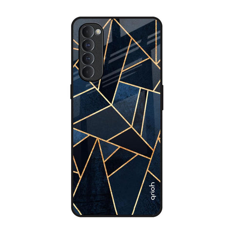 Abstract Tiles Oppo Reno4 Pro Glass Back Cover Online