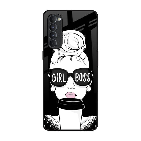 Girl Boss Oppo Reno4 Pro Glass Back Cover Online