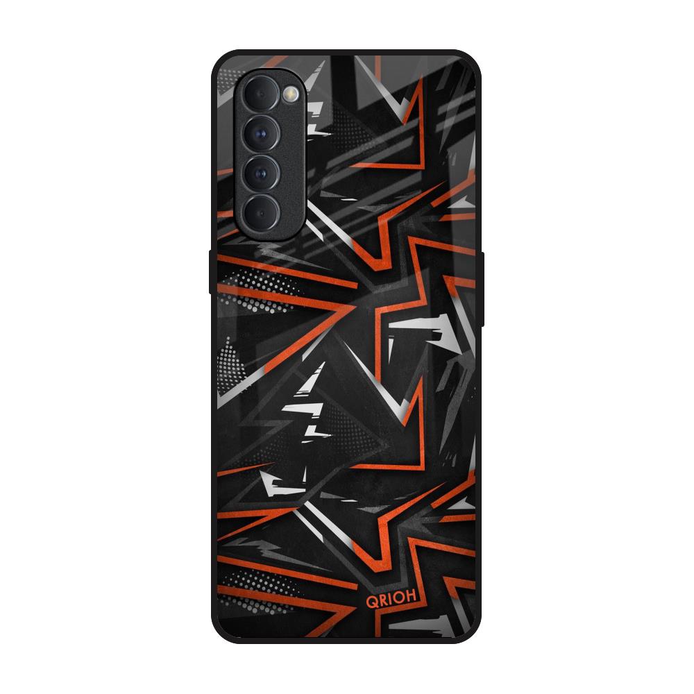 Vector Art Oppo Reno4 Pro Glass Back Cover Online