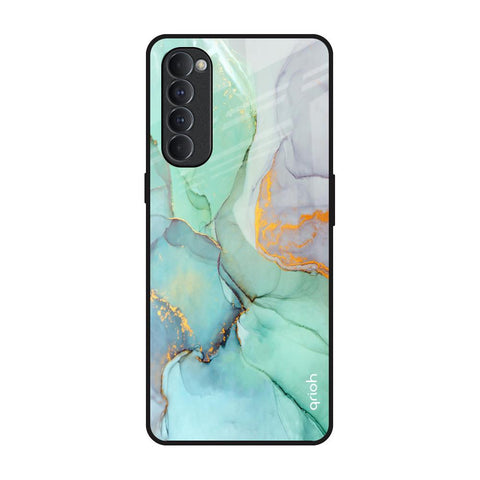 Green Marble Oppo Reno4 Pro Glass Back Cover Online