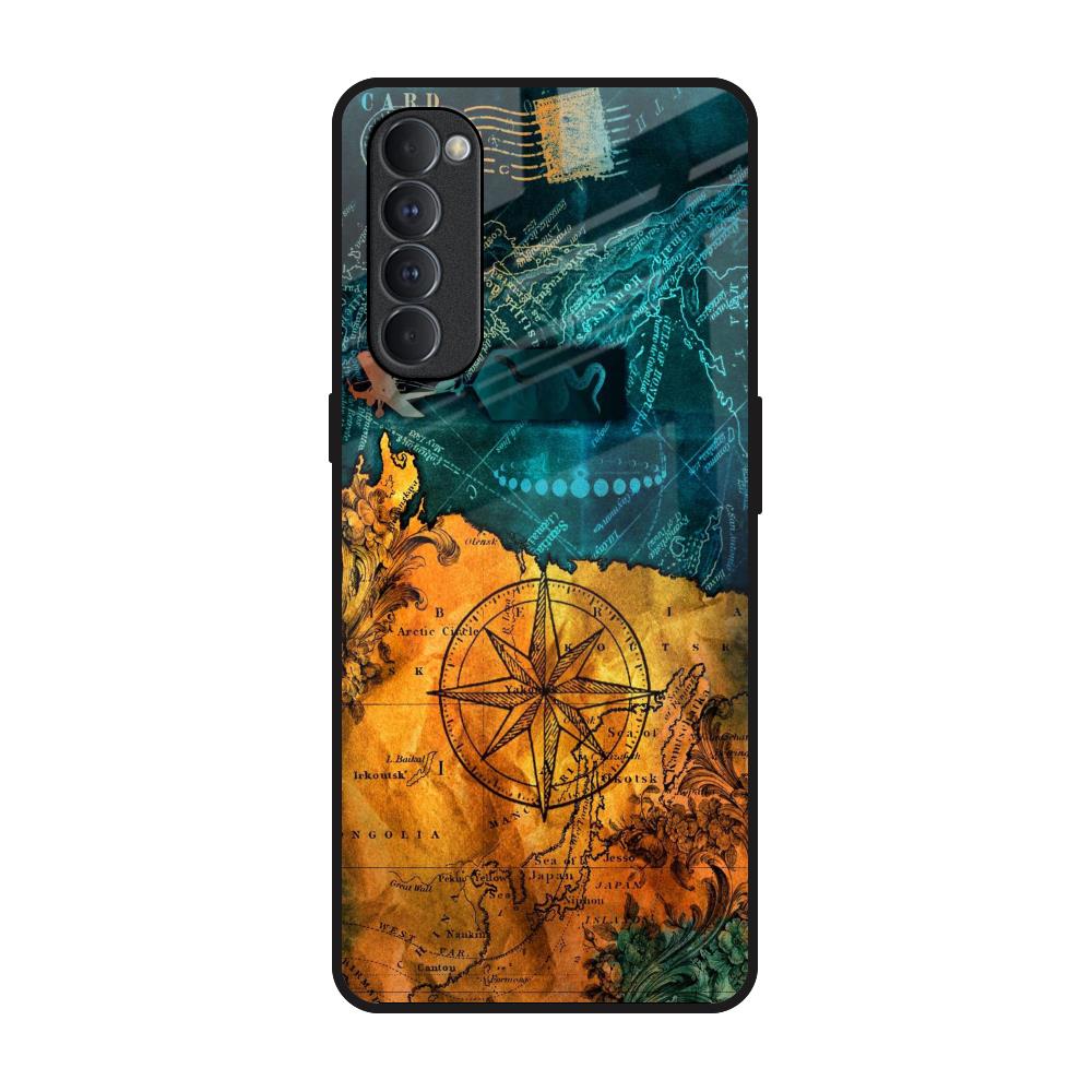 Architecture Map Glass Case for Oppo Reno4 Pro - Main Image
