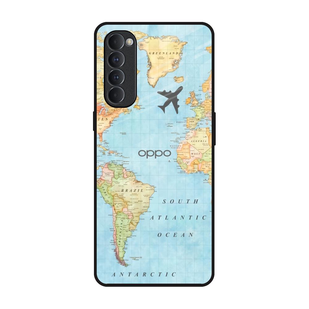 Fly Around The World Oppo Reno4 Pro Glass Back Cover Online