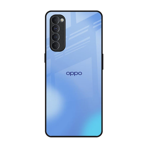 Vibrant Blue Texture Oppo Reno4 Pro Glass Back Cover Online