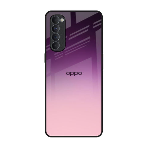 Purple Gradient Oppo Reno4 Pro Glass Back Cover Online