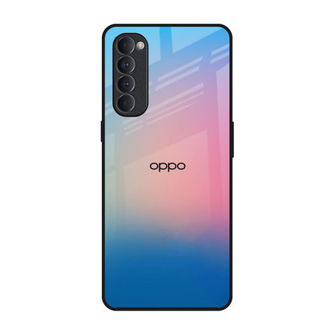 Blue & Pink Ombre Oppo Reno4 Pro Glass Back Cover Online