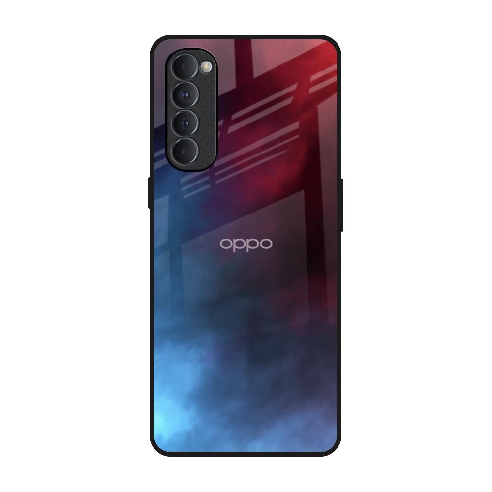 Smokey Watercolor Oppo Reno4 Pro Glass Back Cover Online