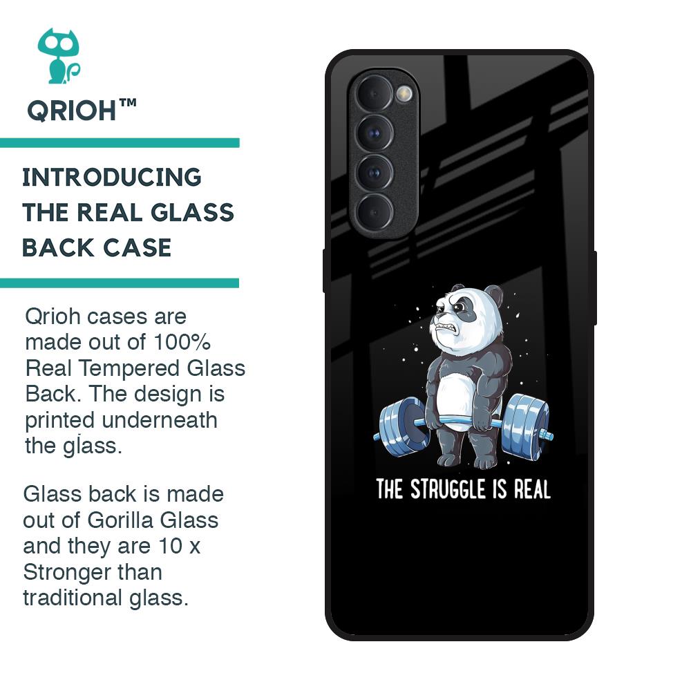 Real Struggle Glass Case for Oppo Reno4 Pro