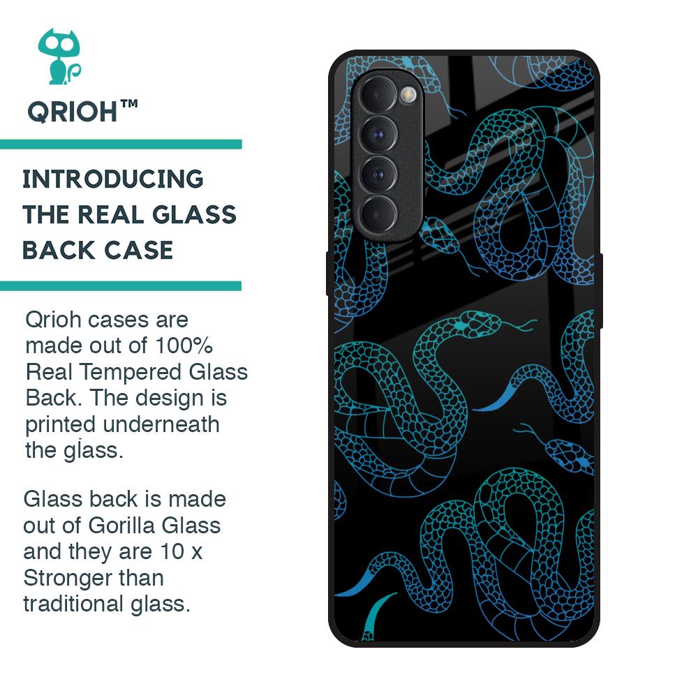 Serpentine Glass Case for Oppo Reno4 Pro