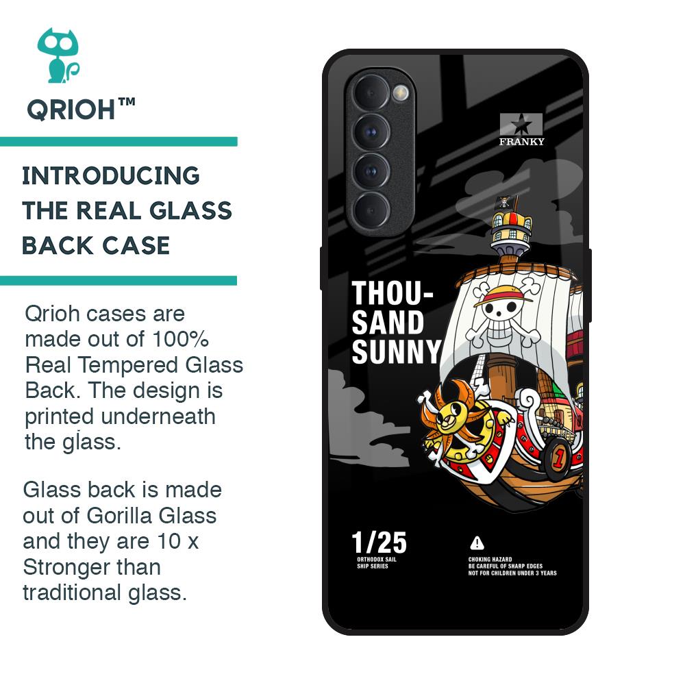 Thousand Sunny Glass Case for Oppo Reno4 Pro