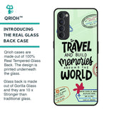 Travel Stamps Glass Case for Oppo Reno4 Pro
