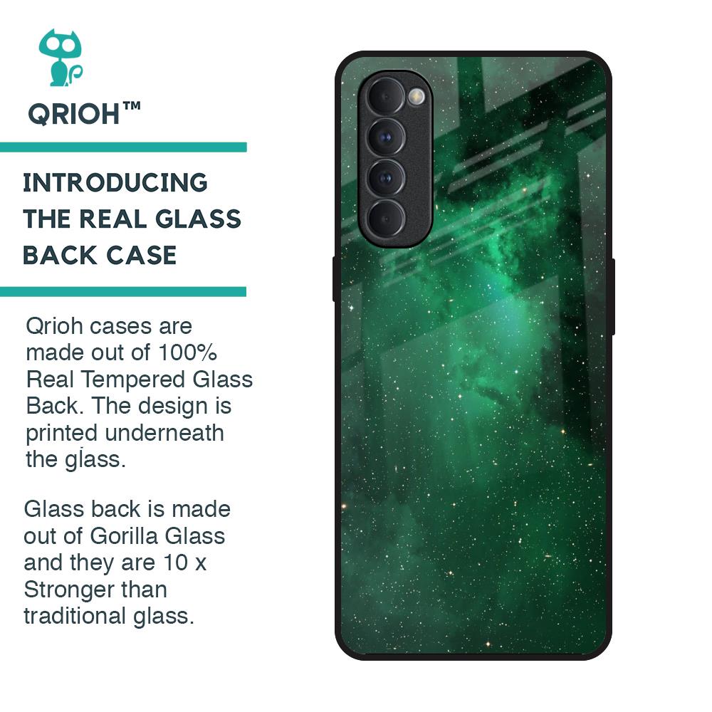 Emerald Firefly Glass Case For Oppo Reno4 Pro