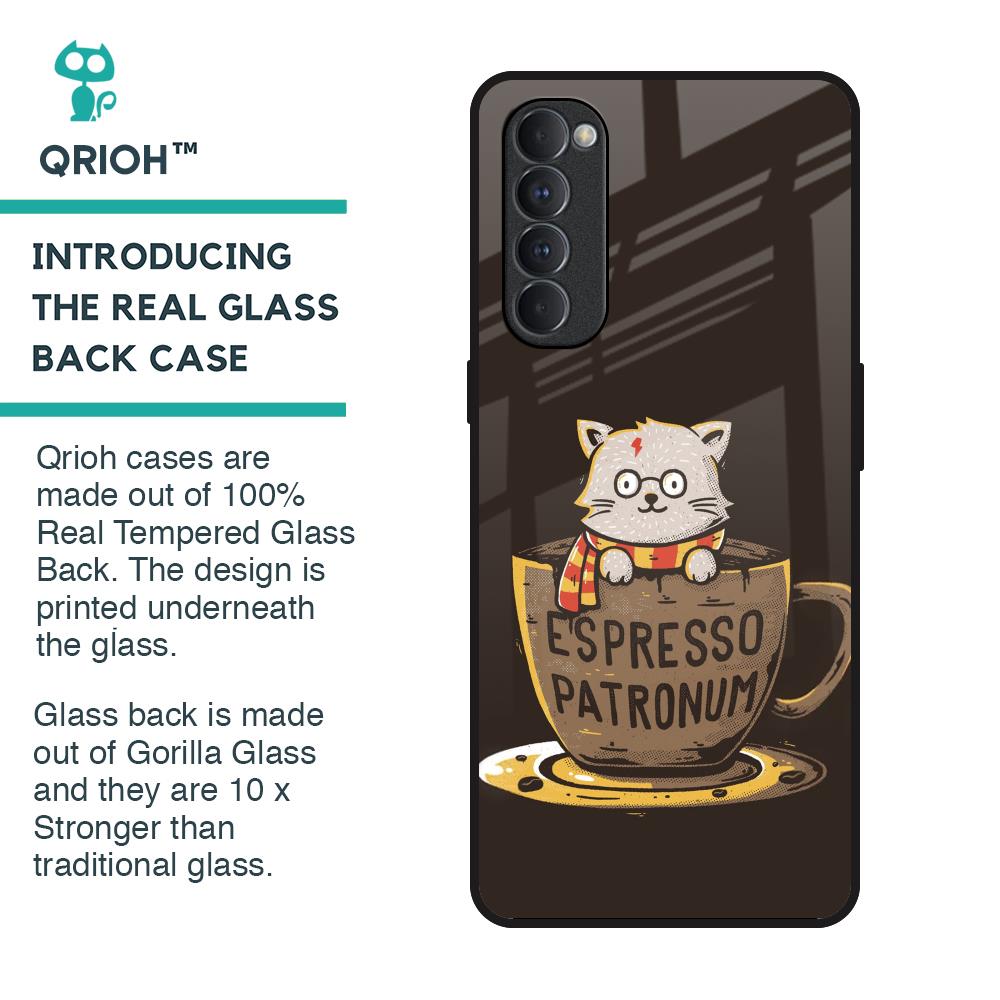 Tea With Kitty Glass Case For Oppo Reno4 Pro