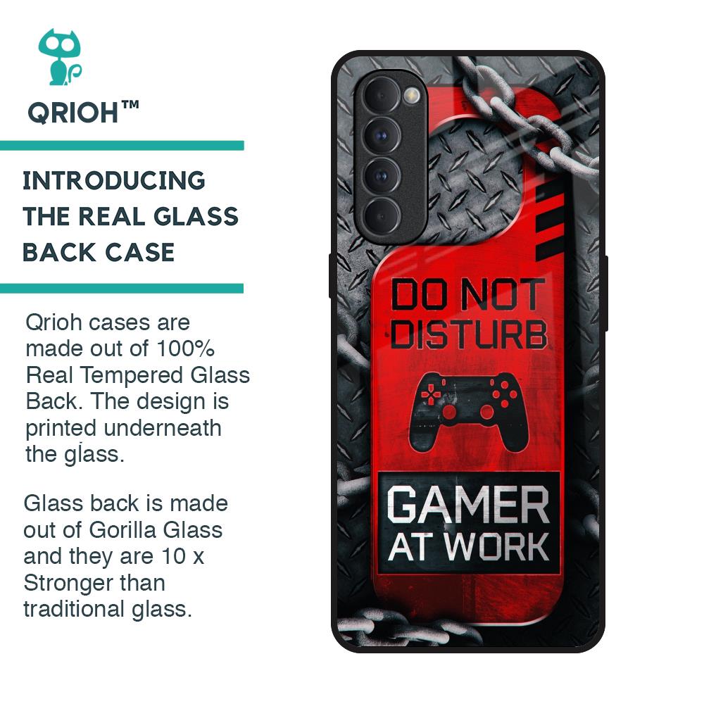 Do No Disturb Glass Case For Oppo Reno4 Pro