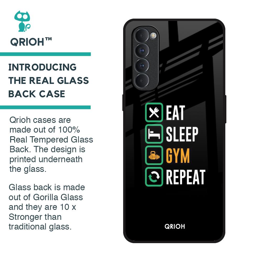 Daily Routine Glass Case for Oppo Reno4 Pro