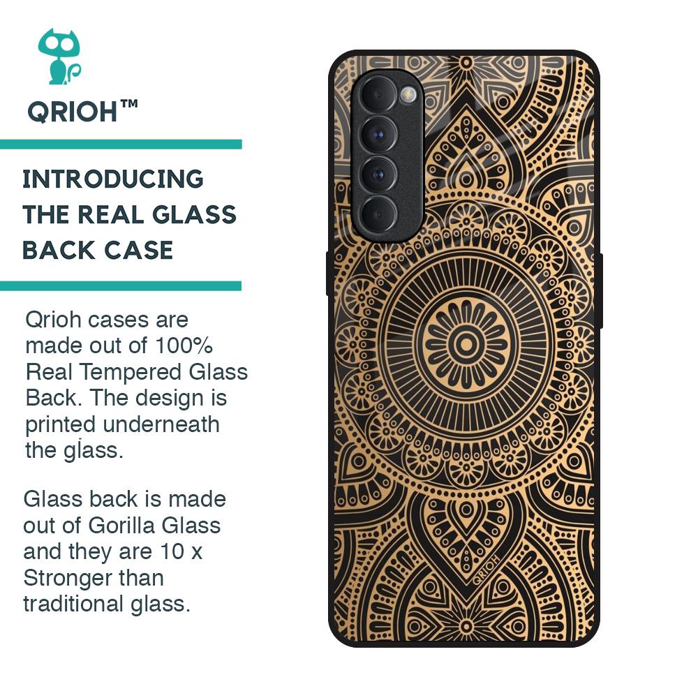 Luxury Mandala Glass Case for Oppo Reno4 Pro