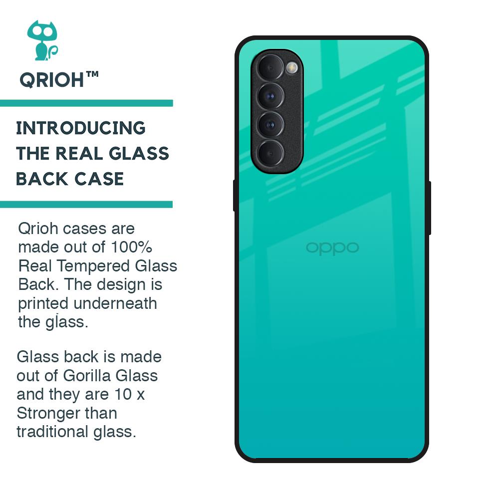 Cuba Blue Glass Case For Oppo Reno4 Pro