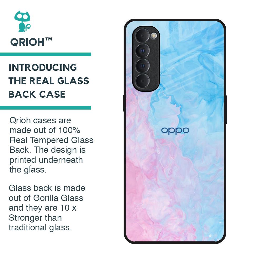 Mixed Watercolor Glass Case for Oppo Reno4 Pro