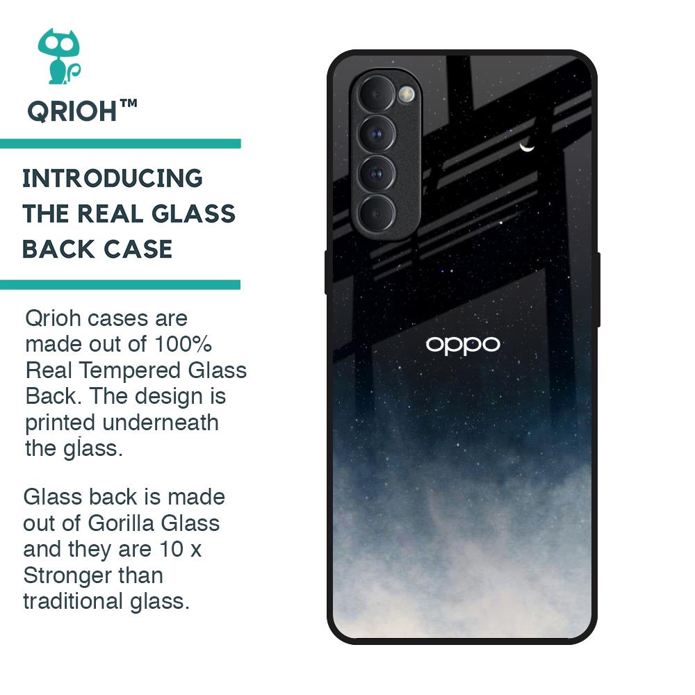 Aesthetic Sky Glass Case for Oppo Reno4 Pro