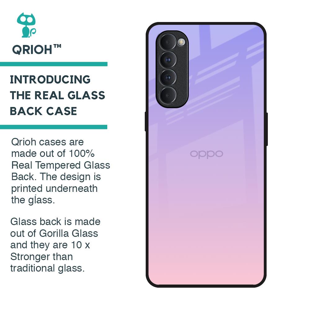 Lavender Gradient Glass Case for Oppo Reno4 Pro