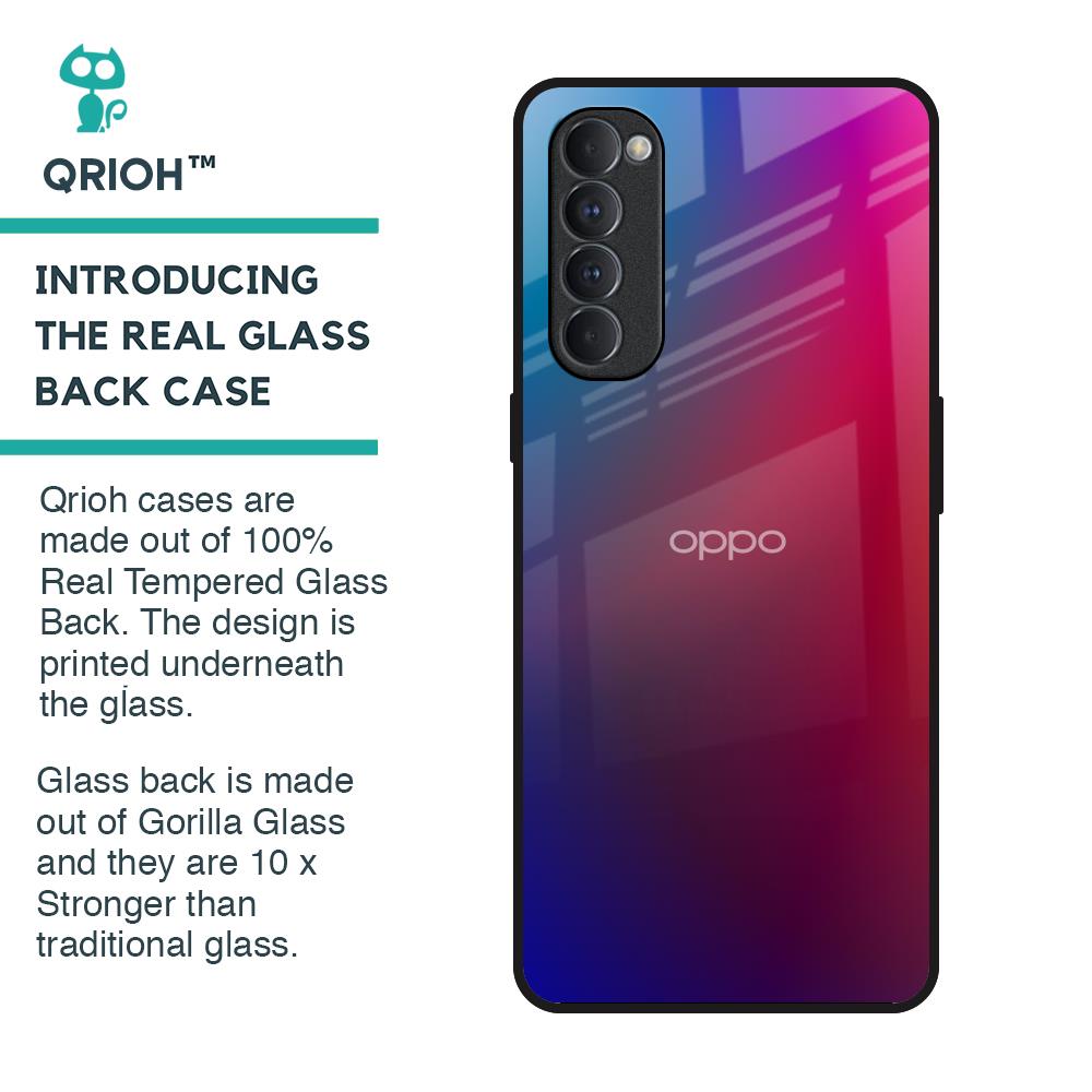 Magical Color Shade Glass Case for Oppo Reno4 Pro
