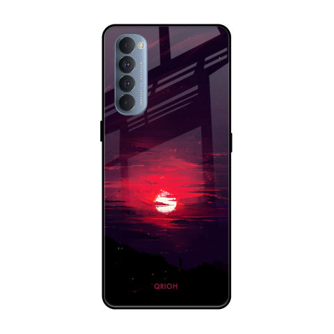 Morning Red Sky Oppo Reno4 Pro Glass Cases & Covers Online