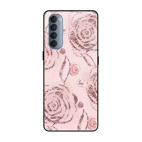 Shimmer Roses Oppo Reno4 Pro Glass Cases & Covers Online