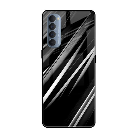 Black & Grey Gradient Oppo Reno4 Pro Glass Cases & Covers Online