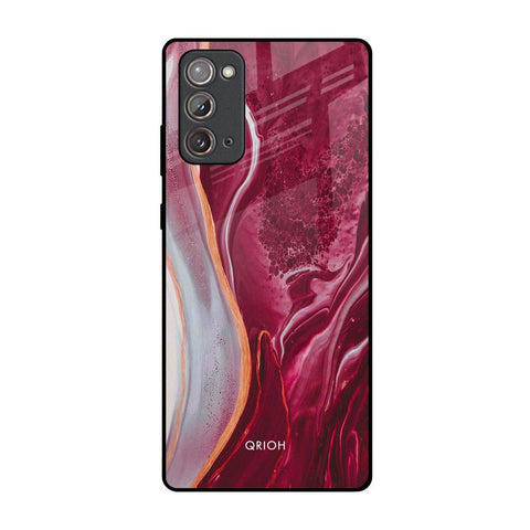 Crimson Ruby Samsung Galaxy Note 20 Glass Back Cover Online