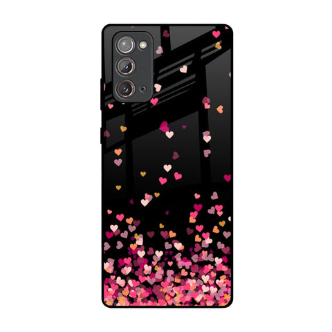 Heart Rain Fall Samsung Galaxy Note 20 Glass Back Cover Online
