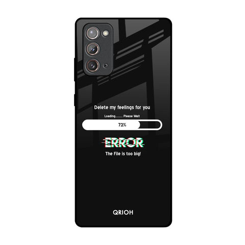 Error Samsung Galaxy Note 20 Glass Back Cover Online
