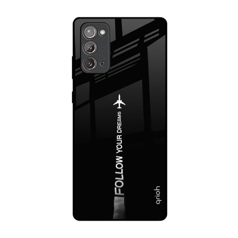 Follow Your Dreams Samsung Galaxy Note 20 Glass Back Cover Online