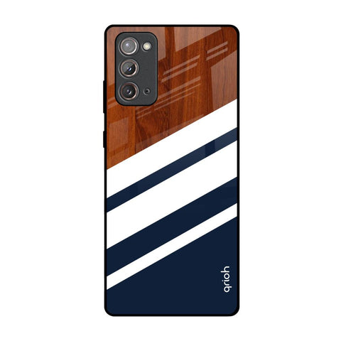 Bold Stripes Samsung Galaxy Note 20 Glass Back Cover Online
