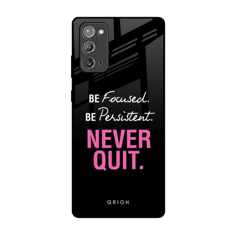 Be Focused Samsung Galaxy Note 20 Glass Back Cover Online