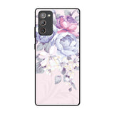 Elegant Floral Samsung Galaxy Note 20 Glass Back Cover Online