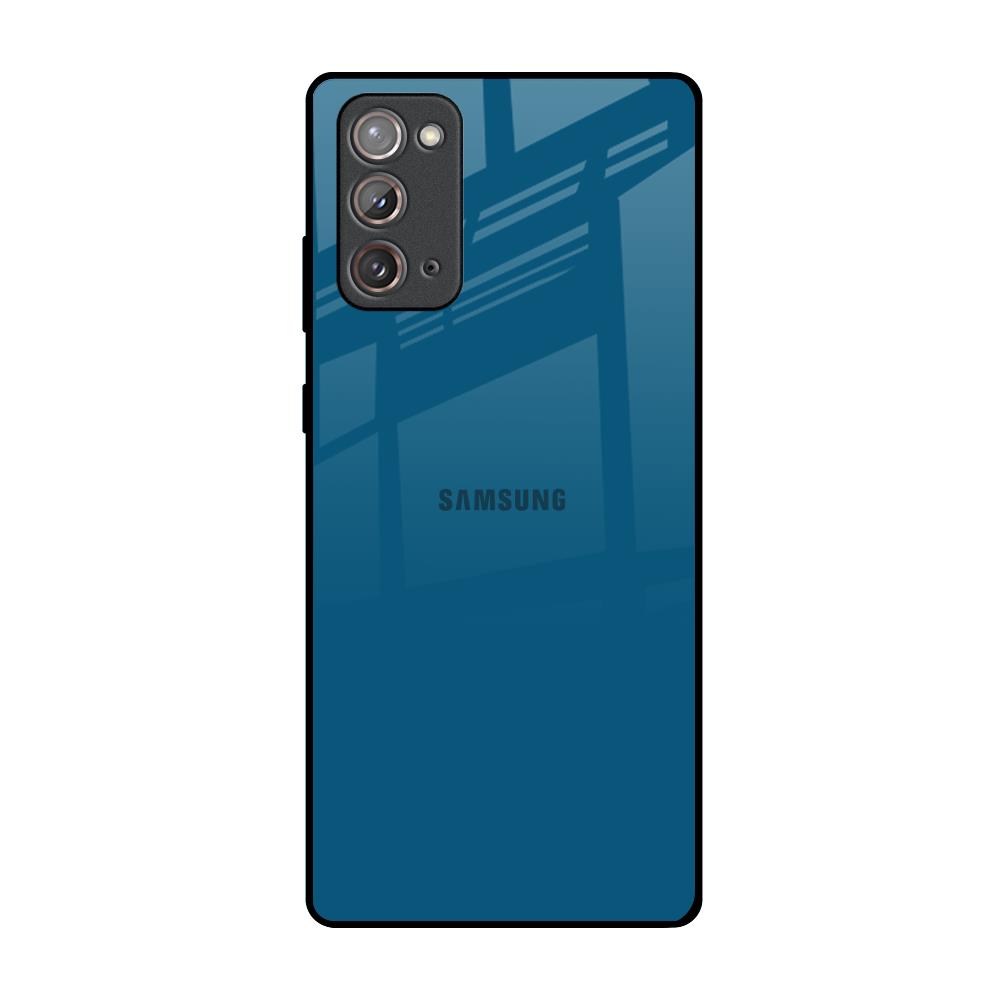Cobalt Blue Samsung Galaxy Note 20 Glass Back Cover Online