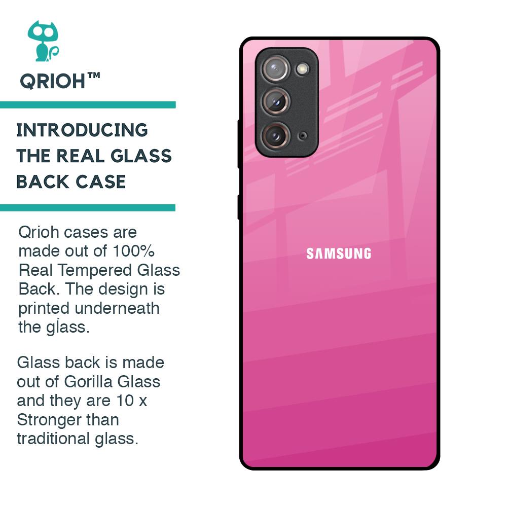 Pink Ribbon Caddy Glass Case for Samsung Galaxy Note 20