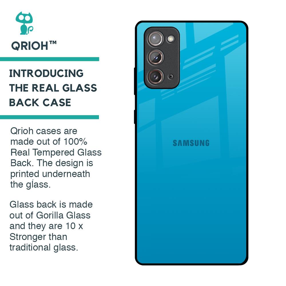 Blue Aqua Glass Case for Samsung Galaxy Note 20