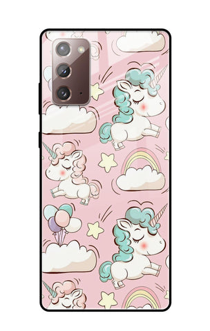 Balloon Unicorn Samsung Galaxy Note 20 Glass Cases & Covers Online