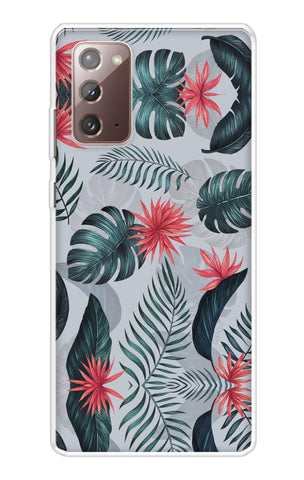 Retro Floral Leaf Samsung Galaxy Note 20 Back Cover
