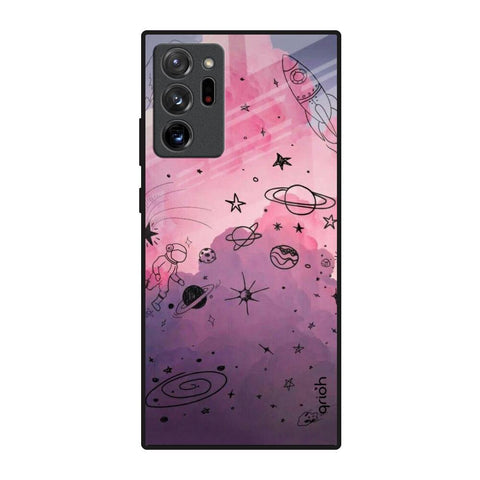 Space Doodles Samsung Galaxy Note 20 Ultra Glass Back Cover Online