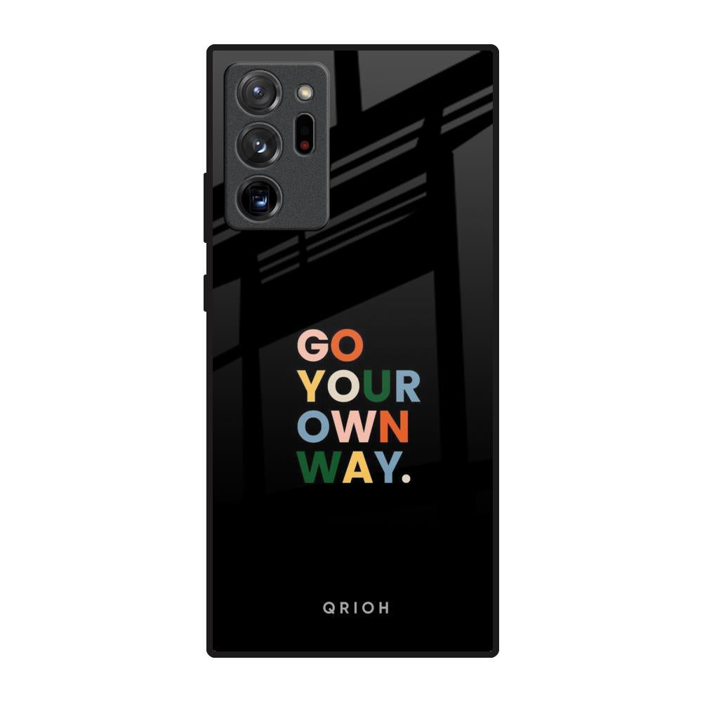Go Your Own Way Samsung Galaxy Note 20 Ultra Glass Back Cover Online