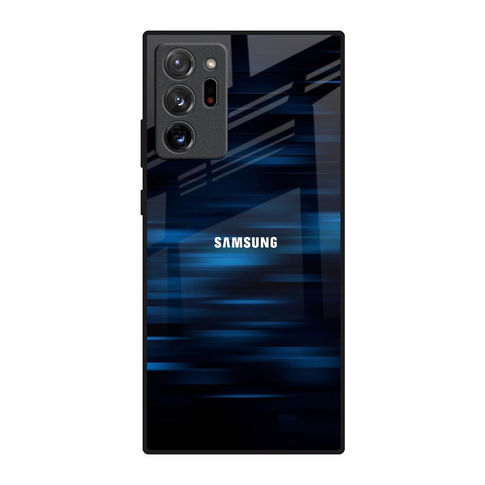 Blue Rough Abstract Samsung Galaxy Note 20 Ultra Glass Back Cover Online