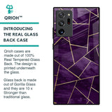 Geometric Purple Glass Case For Samsung Galaxy Note 20 Ultra