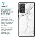Modern White Marble Glass Case for Samsung Galaxy Note 20 Ultra