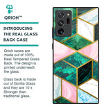 Seamless Green Marble Glass Case for Samsung Galaxy Note 20 Ultra