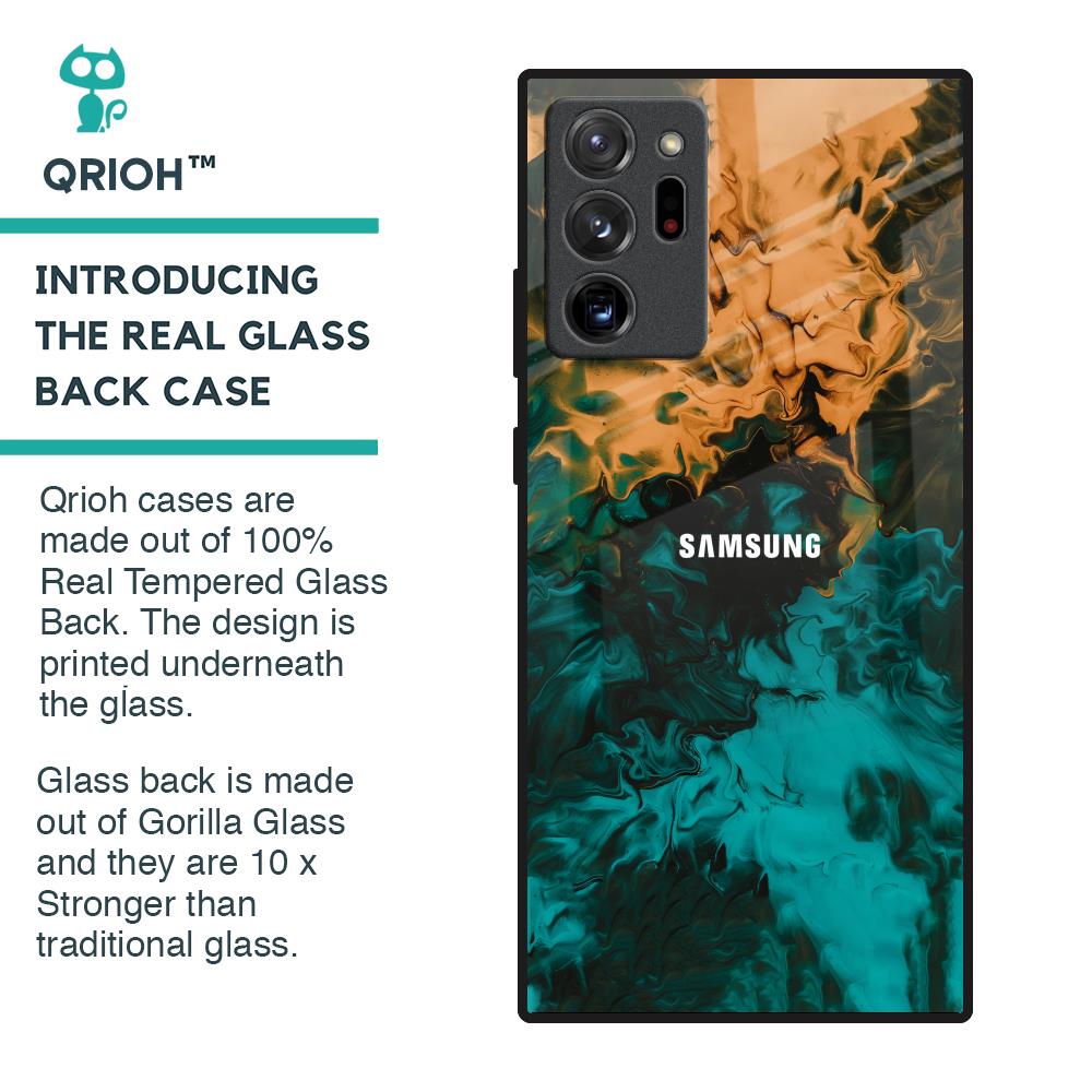 Watercolor Wave Glass Case for Samsung Galaxy Note 20 Ultra